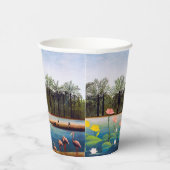 Henri Rousseau - Die Flamingos Pappbecher (Rechts)