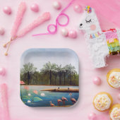 Henri Rousseau - Die Flamingos Pappteller (Party)