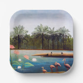 Henri Rousseau - Die Flamingos Pappteller (Vorderseite)