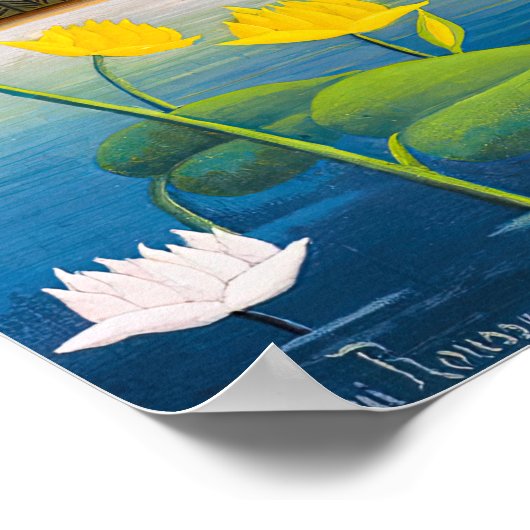 Henri Rousseau - Die Flamingos Poster (Ecke)