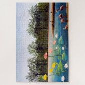 Henri Rousseau - Die Flamingos Puzzle (Vertikal)