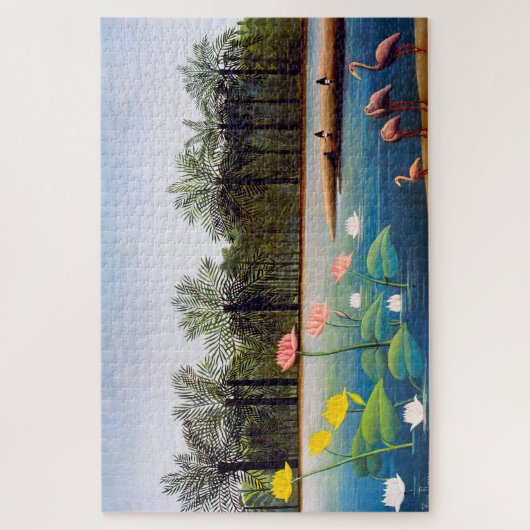Henri Rousseau - Die Flamingos Puzzle (Vertikal)