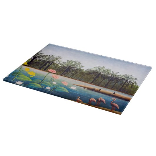 Henri Rousseau - Die Flamingos Schneidebrett (Ecke)