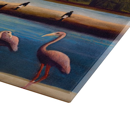 Henri Rousseau - Die Flamingos Schneidebrett (Ecke)