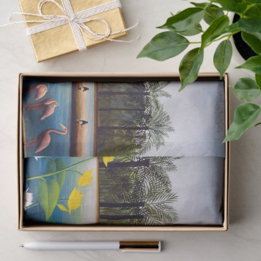 Henri Rousseau - Die Flamingos Seidenpapier (Geschenk)