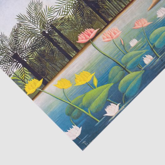 Henri Rousseau - Die Flamingos Seidenpapier (Ausschnitt)