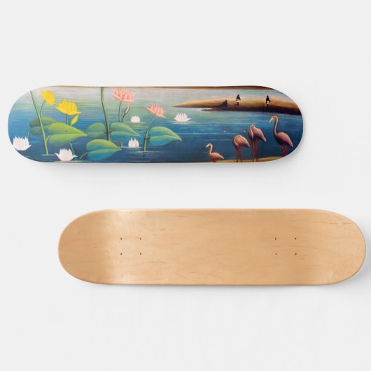 Henri Rousseau - Die Flamingos Skateboard (Horizontal)