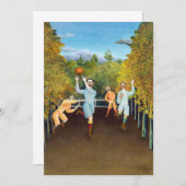 Henri Rousseau - Die Fußballspieler Dankeskarte (Vorne/Hinten)