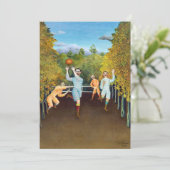 Henri Rousseau - Die Fußballspieler Einladung (Stehend Vorderseite)