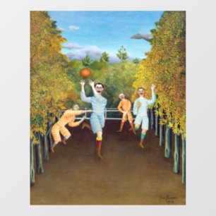 Henri Rousseau - Die Fußballspieler Fensteraufkleber