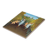 Henri Rousseau - Die Fußballspieler Fliese (Seite)