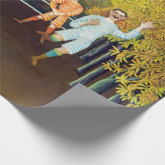Henri Rousseau - Die Fußballspieler Geschenkpapier (Ecke)