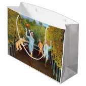 Henri Rousseau - Die Fußballspieler Große Geschenktüte (Rückseite Schrägansicht)