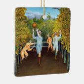 Henri Rousseau - Die Fußballspieler Keramikornament (Rechts)