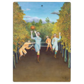 Henri Rousseau - Die Fußballspieler Klemmbrett (Rückseite)