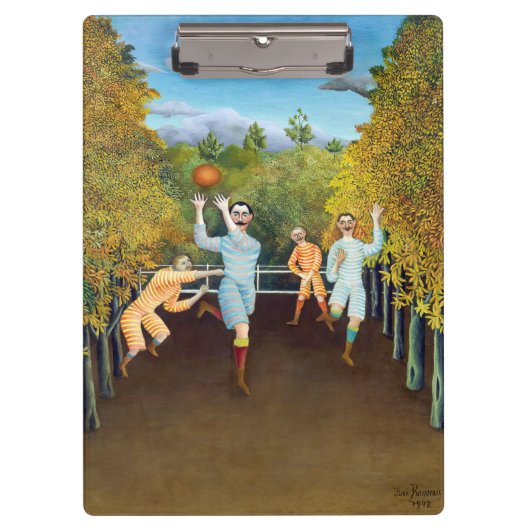 Henri Rousseau - Die Fußballspieler Klemmbrett (Vorderseite)