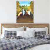 Henri Rousseau - Die Fußballspieler Leinwanddruck (Insitu (Schlafzimmer))