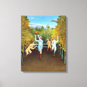 Henri Rousseau - Die Fußballspieler Leinwanddruck