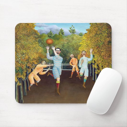 Henri Rousseau - Die Fußballspieler Mousepad (Mit Mouse)