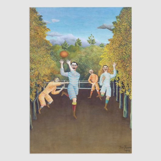 Henri Rousseau - Die Fußballspieler Seidenpapier