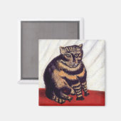 Henri Rousseau - Die getigerte Katze Magnet (Vorderseite/Rückseite)