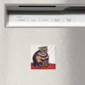 Henri Rousseau - Die getigerte Katze Magnet (In Situ (Geschirrspüler))
