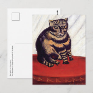 Henri Rousseau - Die getigerte Katze Postkarte