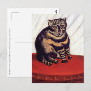 Henri Rousseau - Die getigerte Katze Postkarte