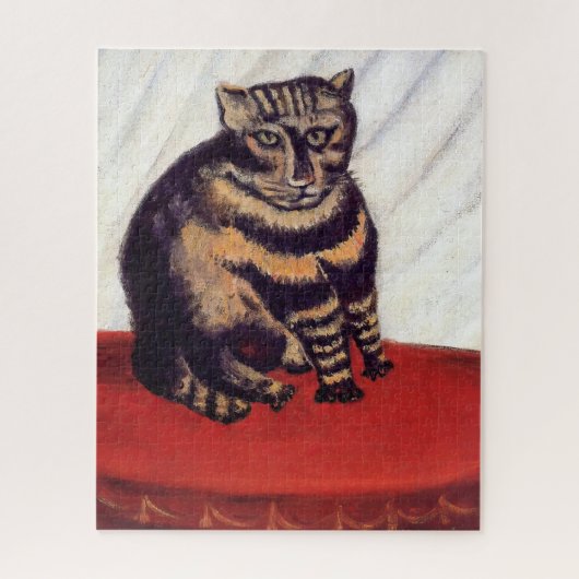 Henri Rousseau - Die getigerte Katze Puzzle (Vertikal)