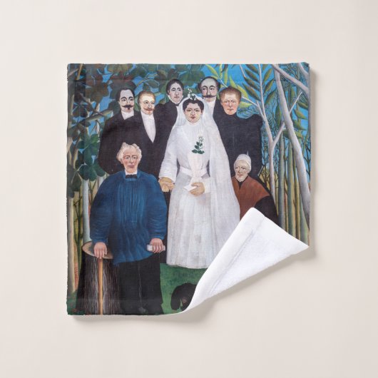 Henri Rousseau - Die Hochzeitsfeier Badhandtuch Set (Waschlappen)