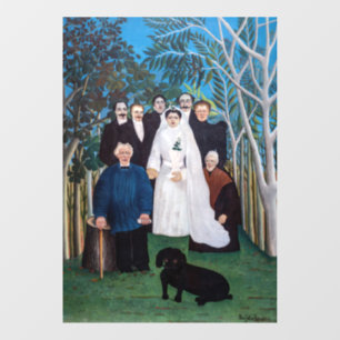 Henri Rousseau - Die Hochzeitsfeier Fensteraufkleber