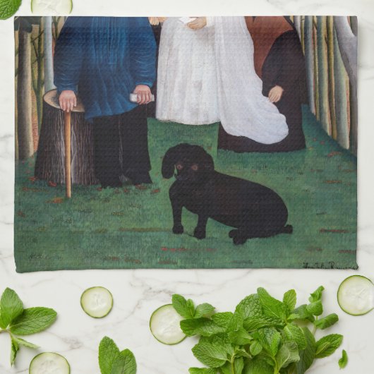 Henri Rousseau - Die Hochzeitsfeier Geschirrtuch (Gefaltet)