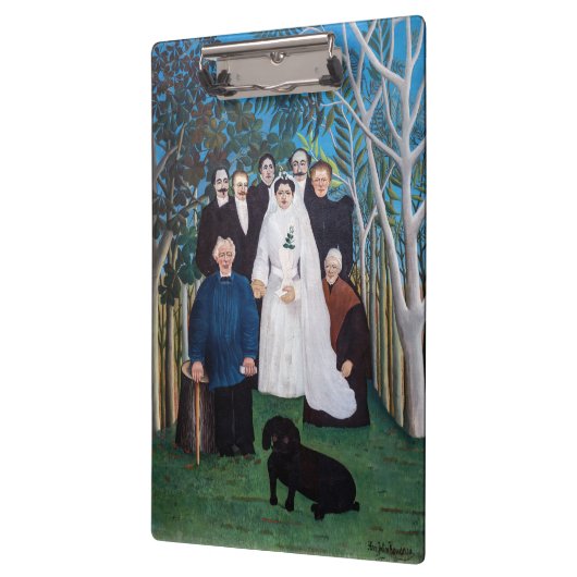 Henri Rousseau - Die Hochzeitsfeier Klemmbrett (Links)