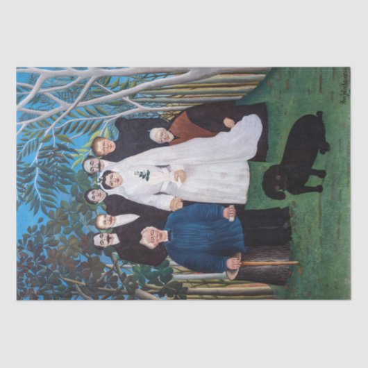 Henri Rousseau - Die Hochzeitsfeier Seidenpapier (Vorderseite)