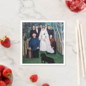 Henri Rousseau - Die Hochzeitsfeier Serviette (Beispiel)