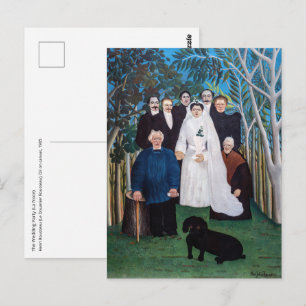 Henri Rousseau - Die Hochzeitsgesellschaft Postkarte