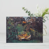 Henri Rousseau - Die Hungersnot Dankeskarte (Stehend Vorderseite)