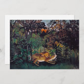 Henri Rousseau - Die Hungersnot Einladung (Vorne/Hinten)