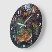 Henri Rousseau - Die Hungersnot Große Wanduhr (Winkel)