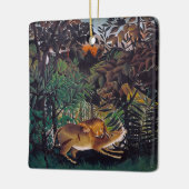 Henri Rousseau - Die Hungersnot Keramikornament (Links)