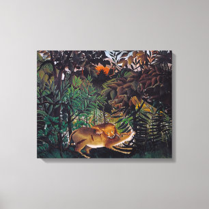 Henri Rousseau - Die Hungersnot Leinwanddruck