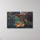 Henri Rousseau - Die Hungersnot Leinwanddruck (Vorderseite)