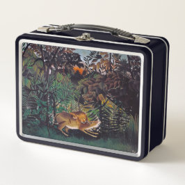 Henri Rousseau - Die Hungersnot Metall Brotdose
