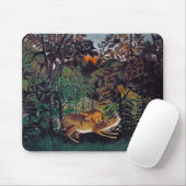 Henri Rousseau - Die Hungersnot Mousepad (Mit Mouse)