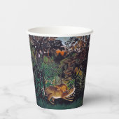 Henri Rousseau - Die Hungersnot Pappbecher (Rückseite)