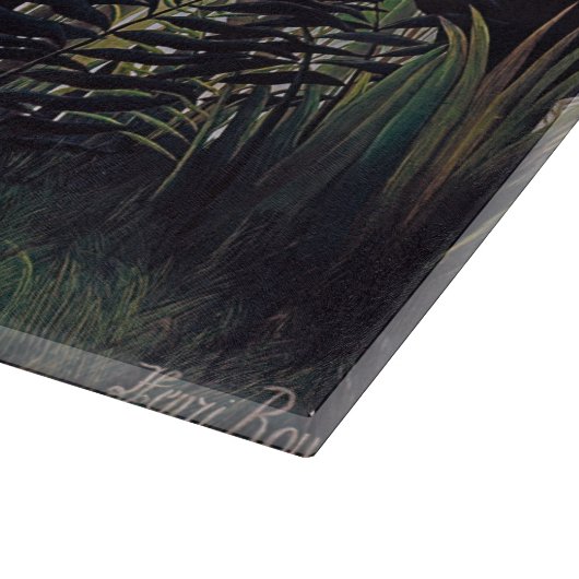 Henri Rousseau - Die Hungersnot Schneidebrett (Ecke)