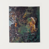 Henri Rousseau - Die Hungersnot Wandteppich (Vorderseite)