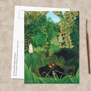 Henri Rousseau - Die lustigen Possenreißer Postkarte