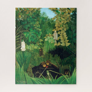 Henri Rousseau - Die lustigen Possenreißer Puzzle