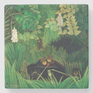Henri Rousseau - Die lustigen Possenreißer Steinuntersetzer